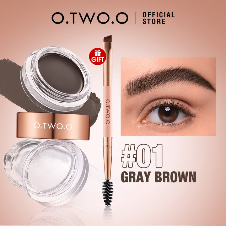 O.TWO.O 2-in-1 Eyebrow Cream & Wax – Long-Lasting Natural Brows in Qatar