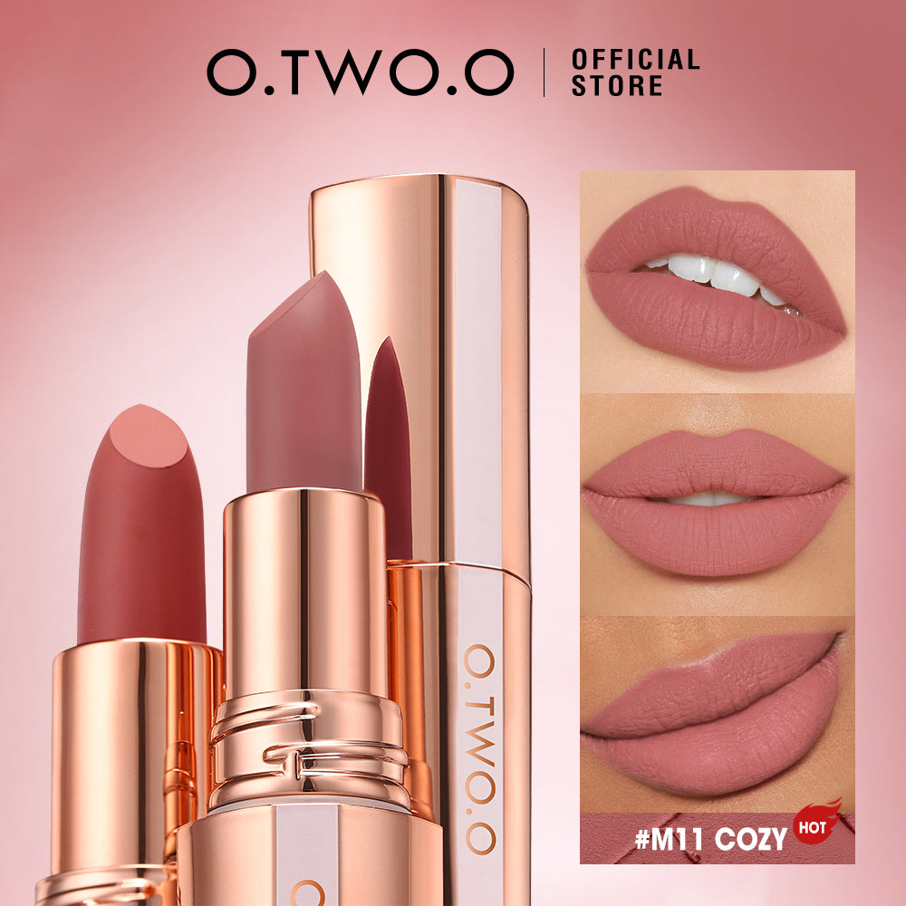 O.TWO.O Matte Finish Waterproof Lipstick – Long Wear Silky Lip Color in Qatar