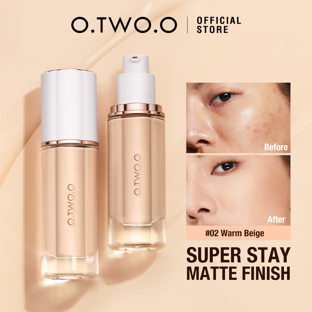 OTWOO Matt Finish Medium Coverage Liquid Foundation – 30ml